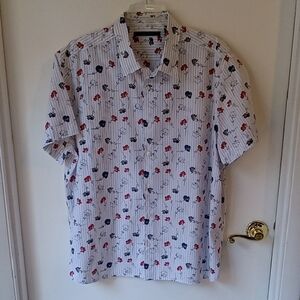Perry Ellis Men's Floral Print Shirt